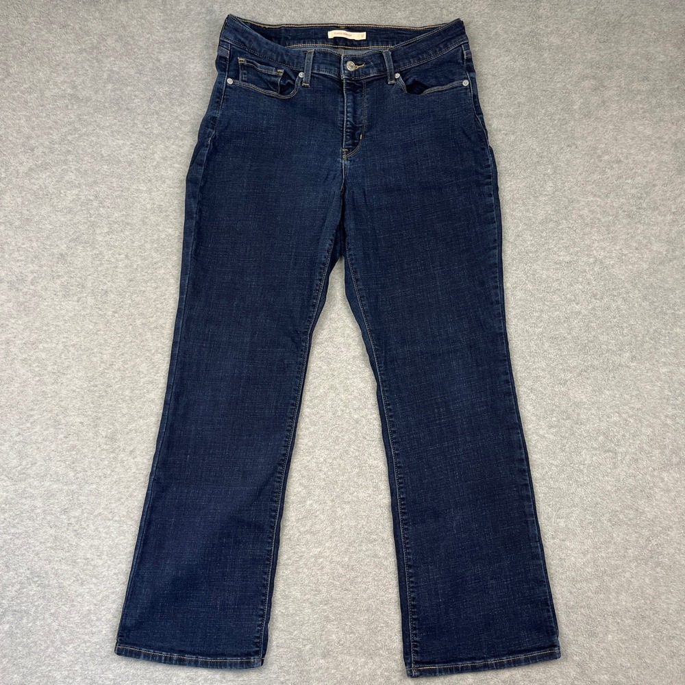Levi Jeans Women 12S Blue Classic Bootcut Mid Rise Stretch Denim 39252-0004